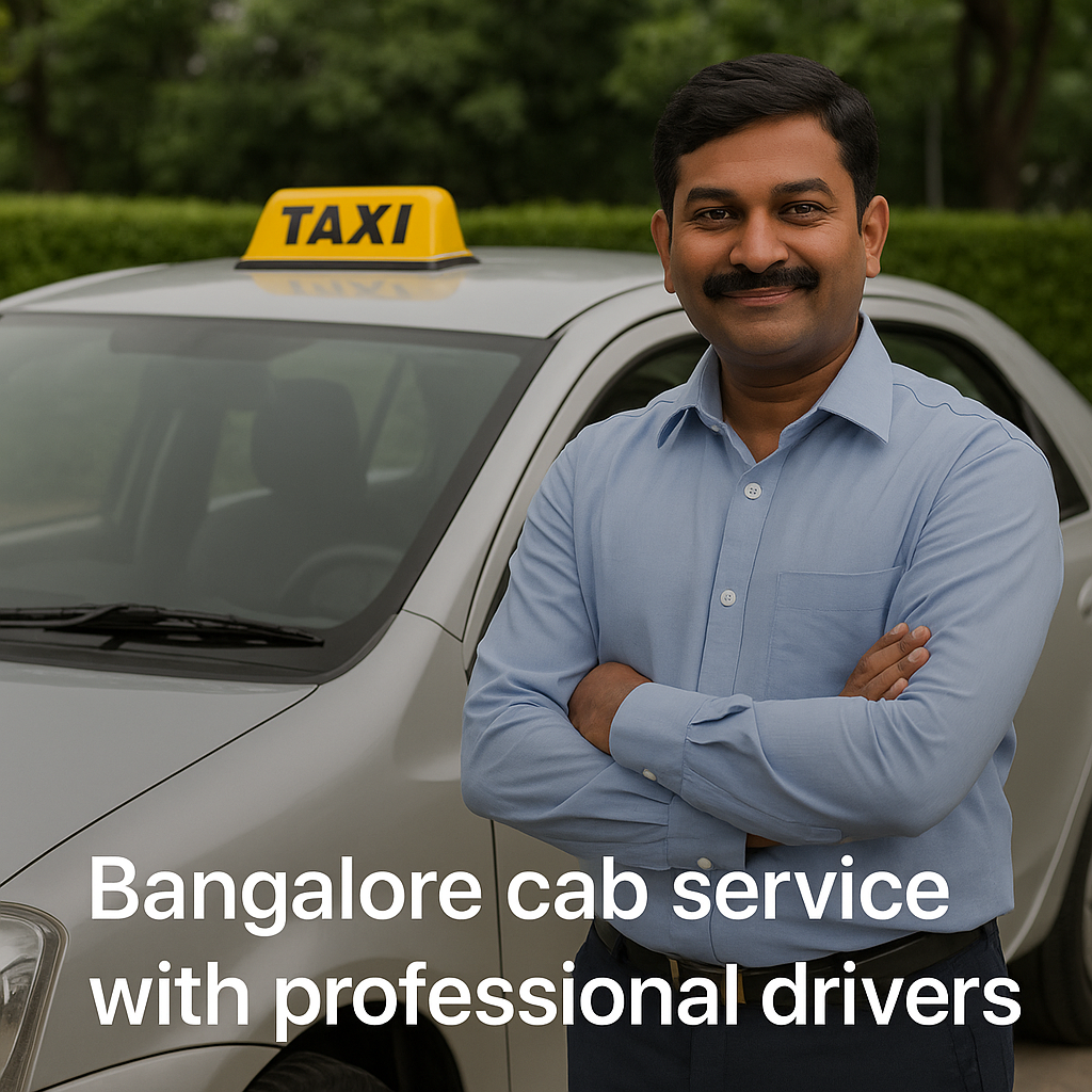 “Bangalore cab service with professional drivers”
