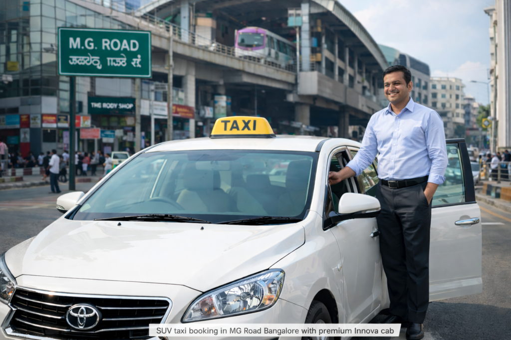 SUV taxi booking in MG Road