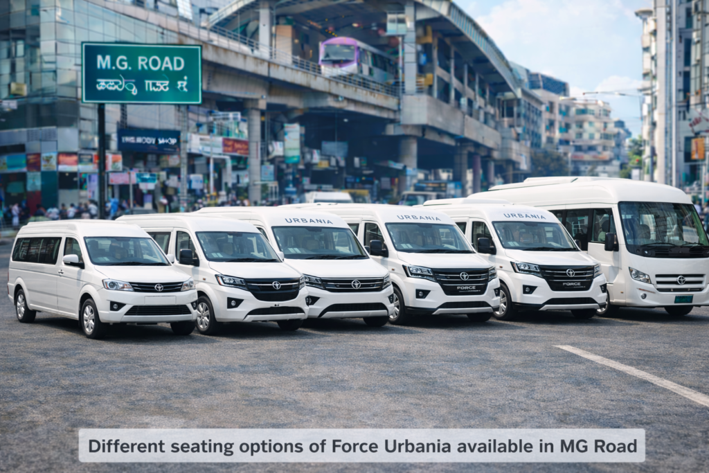 Different seating options of Force Urbania available in MG Road

