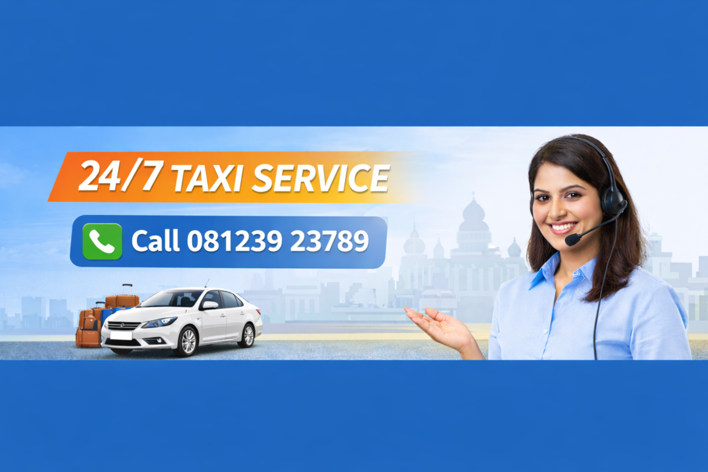 Taxi service in Bangalore with 24/7 phone booking support