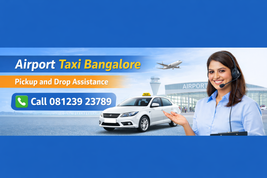 Airport taxi Bangalore booking for pickup and drop assistance