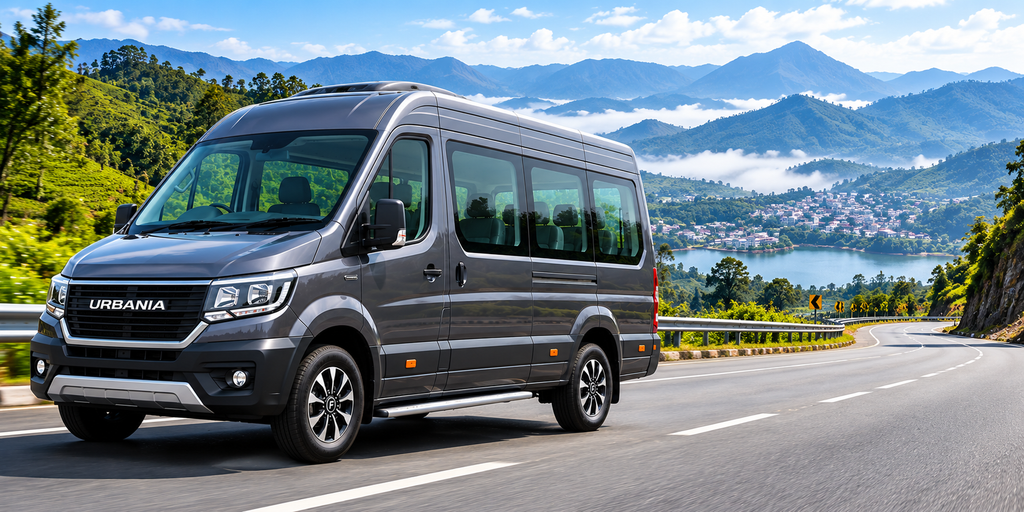 12 Seater Urbania for outstation trips from Bangalore