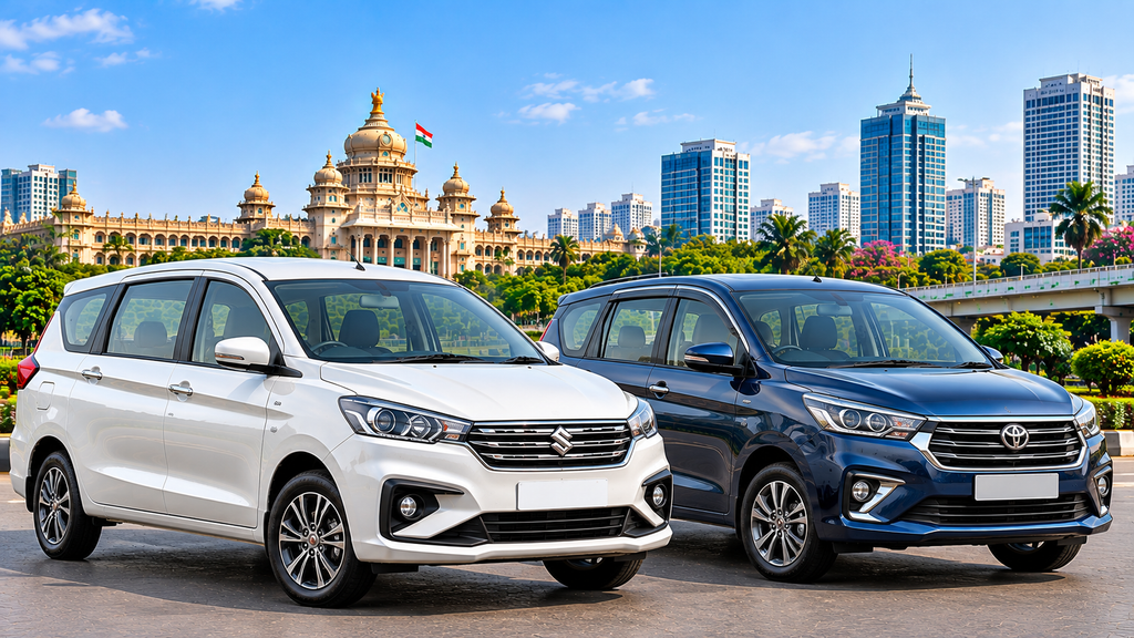 Maruti Ertiga and Toyota Rumion taxi Bangalore