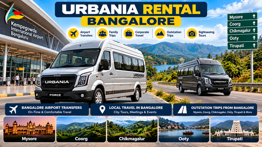 Urbania rental Bangalore for airport and outstation travel